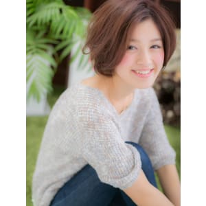 【ボブスタイル】【大人スウィート】‥なハンサムミディ