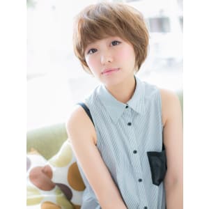 【ハイトーン】やわ♪ふわ♪目力も上げる、マッシュショート