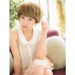 【ハイトーン】プラスパーマで♪¨モテカジュ¨ショート