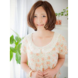 揺れるような、透明感重軽mixボブ