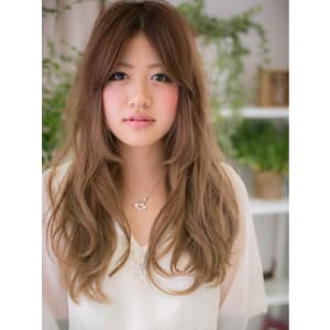 ベージュアッシュのグラデカラー★ふわロングｂ