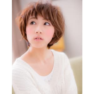 遊びバングが可愛い☆カジュアルショートa