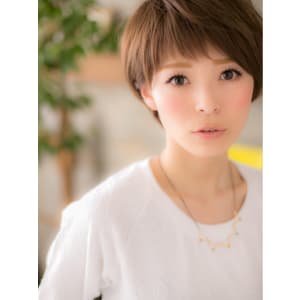 潤いカラー☆で゛シンプルショート゛a