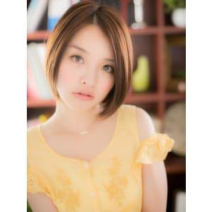 ツヤがポイント☆ナチュラルストレートa