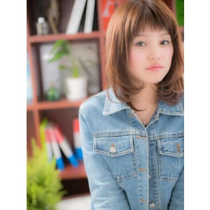 ショートバングで【甘辛ミディ】ｂ