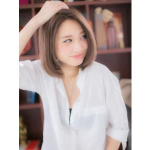 ノ―バングで色っぽさボブa