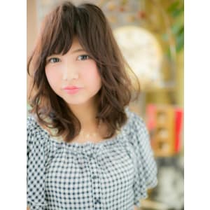 巻き髪セミロングａ