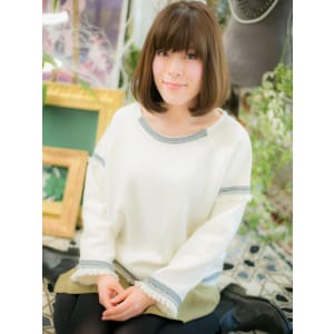 内巻きワンカールでまとまる♪b