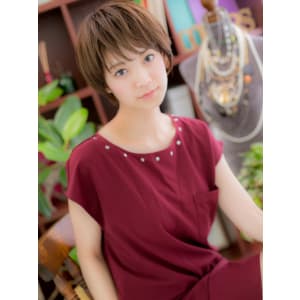 【まっすぐストレート】フェミニン☆ナチュショート