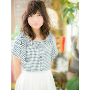 巻き髪セミロングb