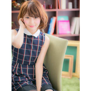 遊ぶ毛先が可愛い♪大人sweetボブa