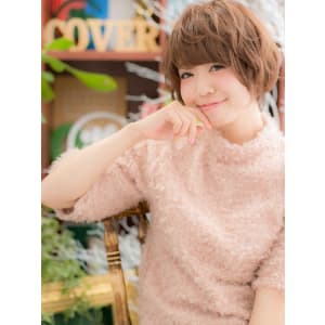 ふわくしゅ可愛い★重めマッシュショートb