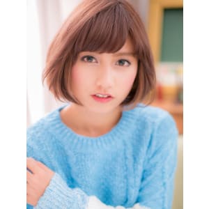 【ボブスタイル】“顔周りハイライト”でワンランクUP★ボブ