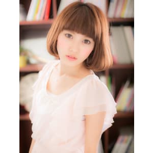 【ワンカール】厚めバングがCUTE☆ふんわり☆ワンカールボブ