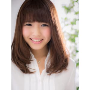 ピュアな前髪★イノセントgirlな艶セミディー