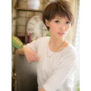 潤いカラー☆で゛シンプルショート゛a