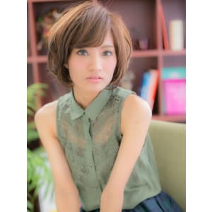 大人かわいく、洗練された≪フェミニンボブ≫b