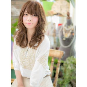 小顔☆バングでロングカールa
