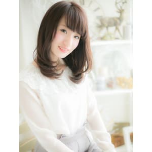 ダークカラーで♪大人お嬢様セミディb