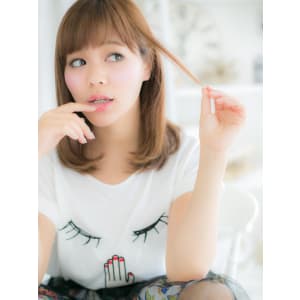 【まっすぐストレート】ほんのり♪くびれセミディ