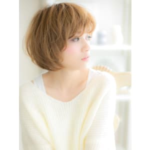 【横顔スタイル】ふわくしゅ☆ガーリー☆ショートボブ