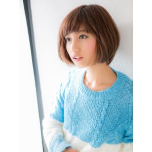 【ボブスタイル】“顔周りハイライト”でワンランクUP★ボブ