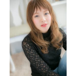 【デジタルパーマ】短めバングが新鮮！ラフウェーブ