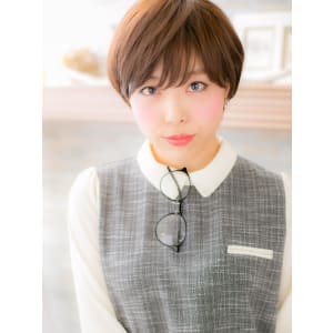 【ショートスタイル】丸みがポイント☆シンプルショート