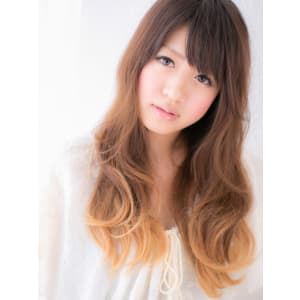技ありグラデーションカラーのニュアンスロング2