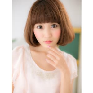 厚めバングがCUTE☆ふんわり☆ワンカールボブ2