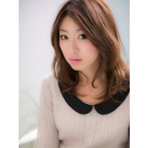 ふんわり鎖骨で揺れる、愛されミディー2