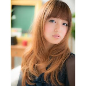 印象的な前髪で女子力UP★Sweet×Coolロング