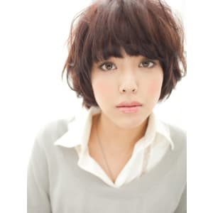 クセ毛風ゆるショート