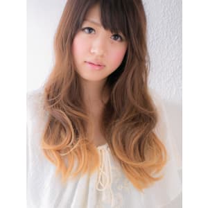 技ありグラデーションカラーのニュアンスロングa