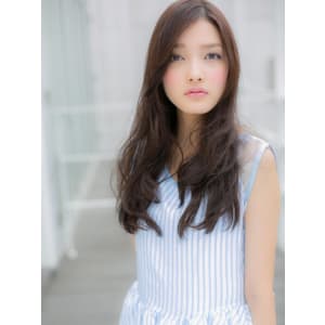 ニュアンス艶カールで大人の透明感ロングa