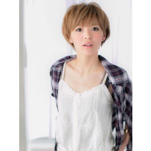 光を味方につけた☆明るめマッシュショートa