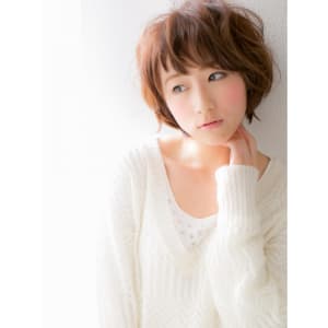 遊びバングが可愛い☆カジュアルショートa