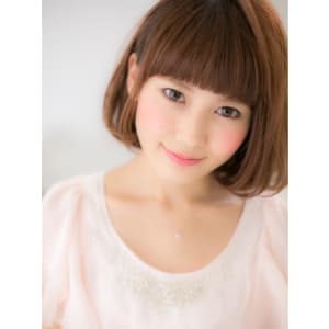 厚めバングがCUTE☆ふんわり☆ワンカールボブa