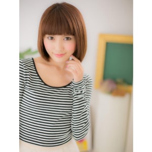 まっすぐバングで可愛い☆サラサラ小顔ボブb