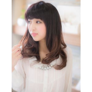 ロングでも重くならないちょっぴりグラデb