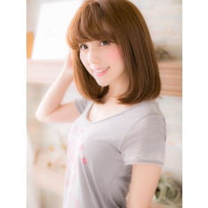 甘く知的な表情に…ワンカールストレートa