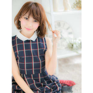 遊ぶ毛先が可愛い♪大人sweetボブa