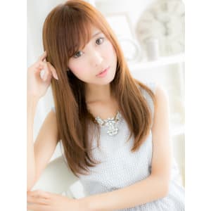 【まっすぐストレート】ラフな質感リラクシーロング