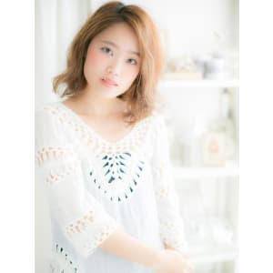 Aラインロブで♪カジュアルフェミニンb