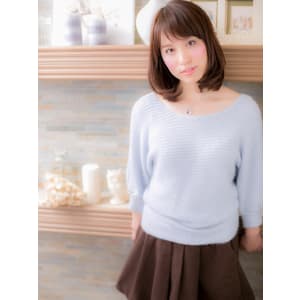 【ボブスタイル】清楚な≪フェミニンミディ≫