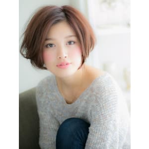 【ボブスタイル】【大人スウィート】‥なハンサムミディ