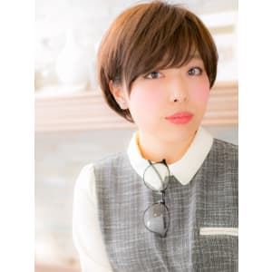 【ショートスタイル】丸みがポイント☆シンプルショート