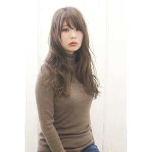大人可愛いカジュアルロング