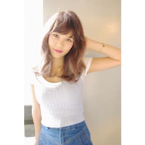 【外国人風スモーキーベージュ】ミディアムスタイル◆