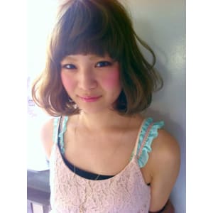 “皆から愛されるアゴラインボブ☆ナチュラルベージュ”